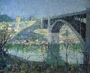 Ernest Lawson Spring Night,Harlem River oil painting on canvas